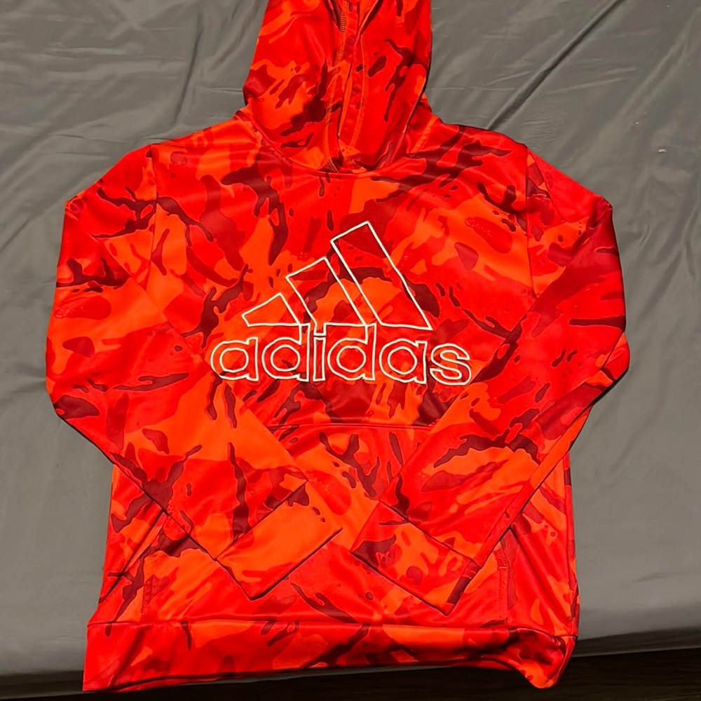 Red adidas sweatshirt